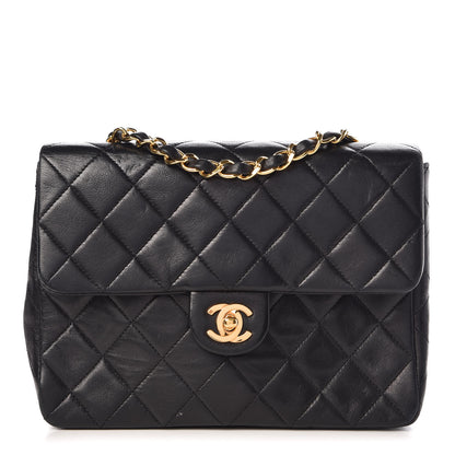 Chanel Lambskin Quilted Mini Square Flap Bag Black 1 of 14