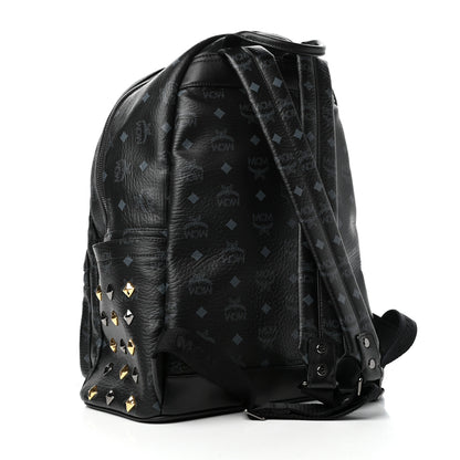 MCM Visetos Studded Stark Backpack Black 3 of 9
