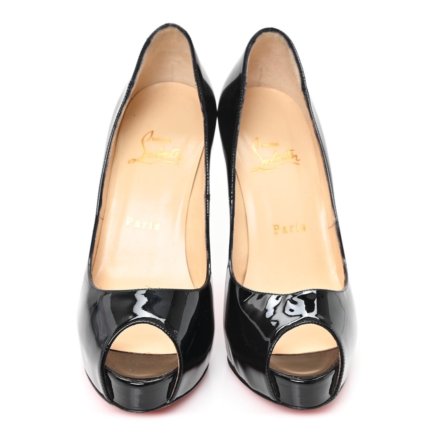 Christian Louboutin Patent New Very Prive 120 Pumps 37 Black 3 of 8