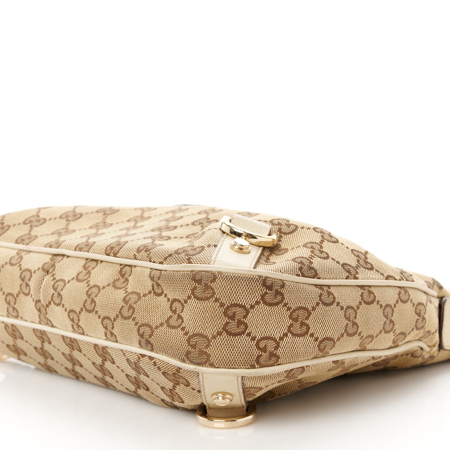 Gucci Monogram Medium Abbey D Ring Hobo Off White 11 of 12