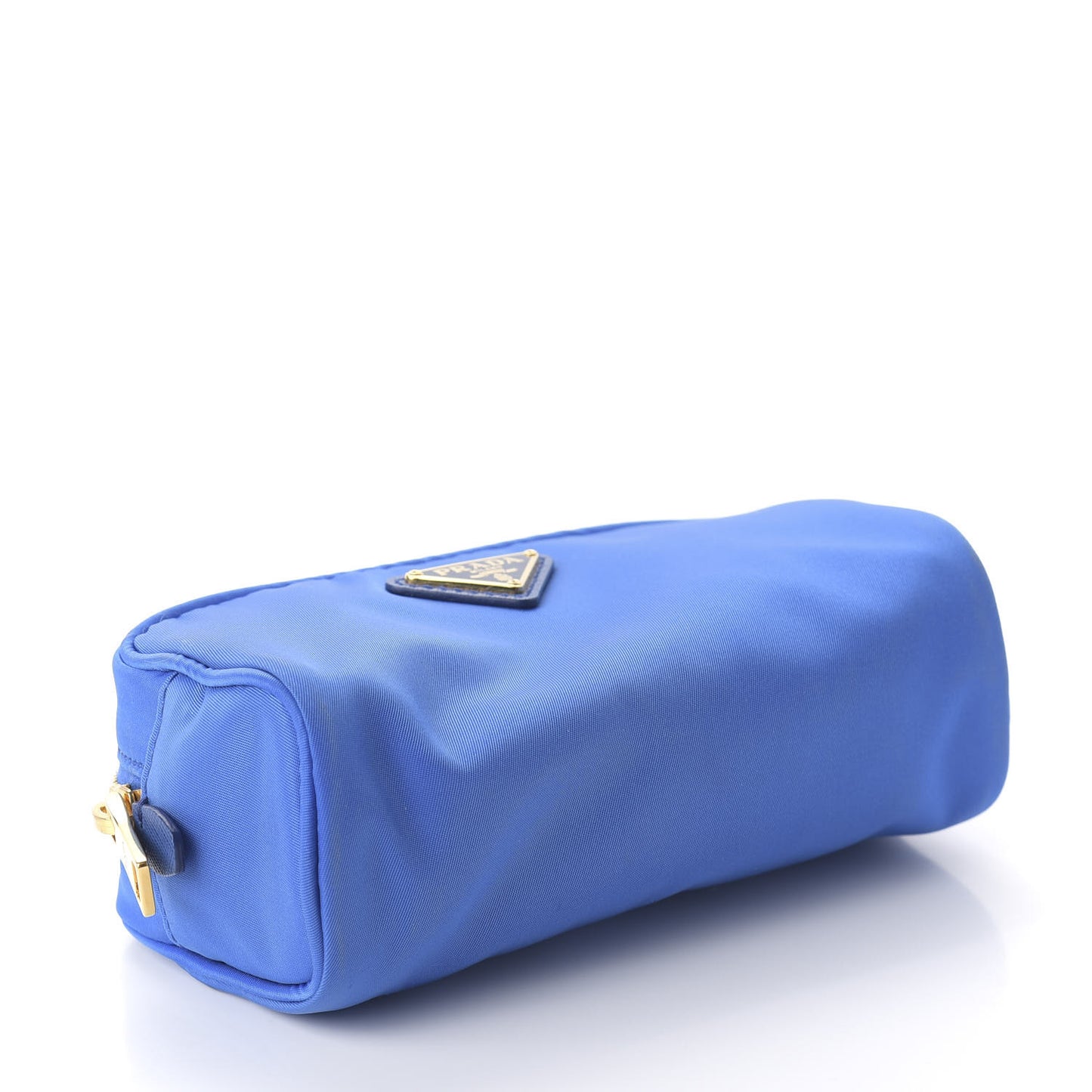 Tessuto Nylon Saffiano Wristlet Azzurro
