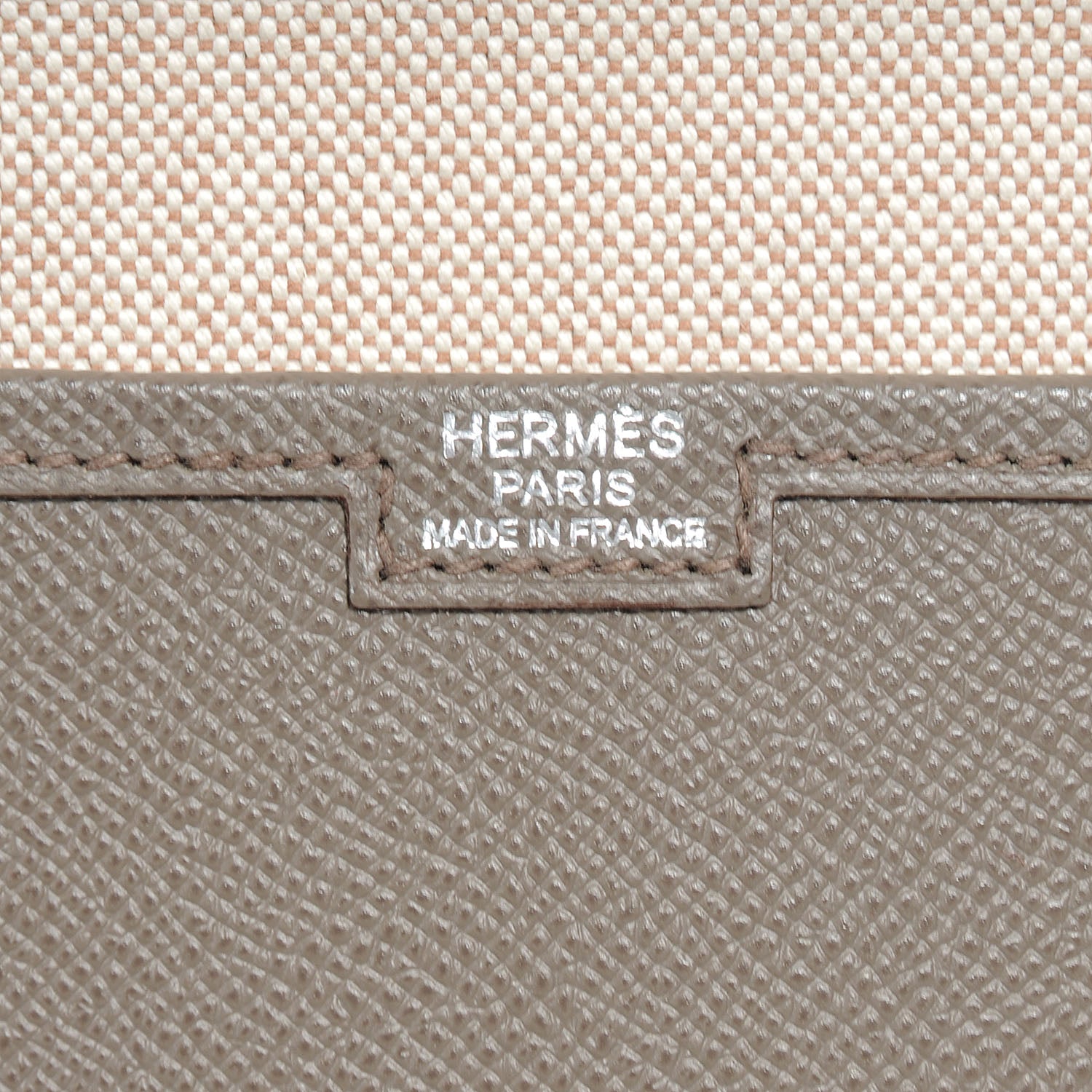 Hermes Epsom Jige 34 GM Clutch Etoupe 6 of 8