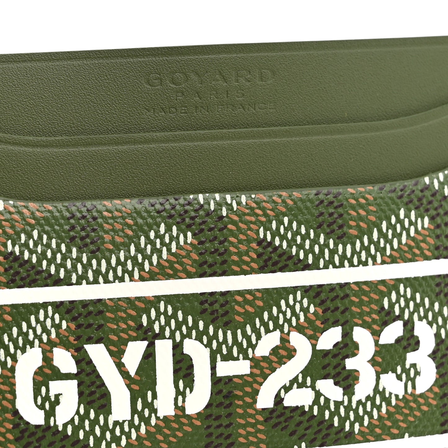 Goyardine Saint Sulpice Card Holder Khaki