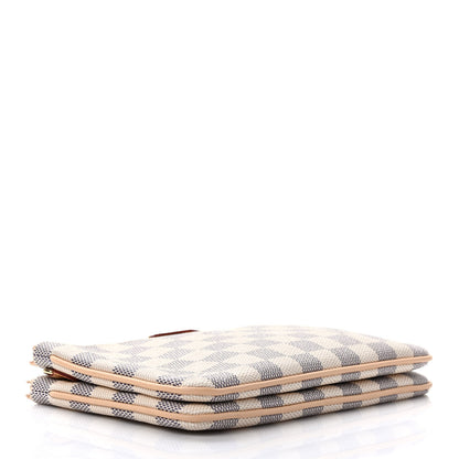 Louis Vuitton Damier Azur Double Zip Pochette 4 of 9