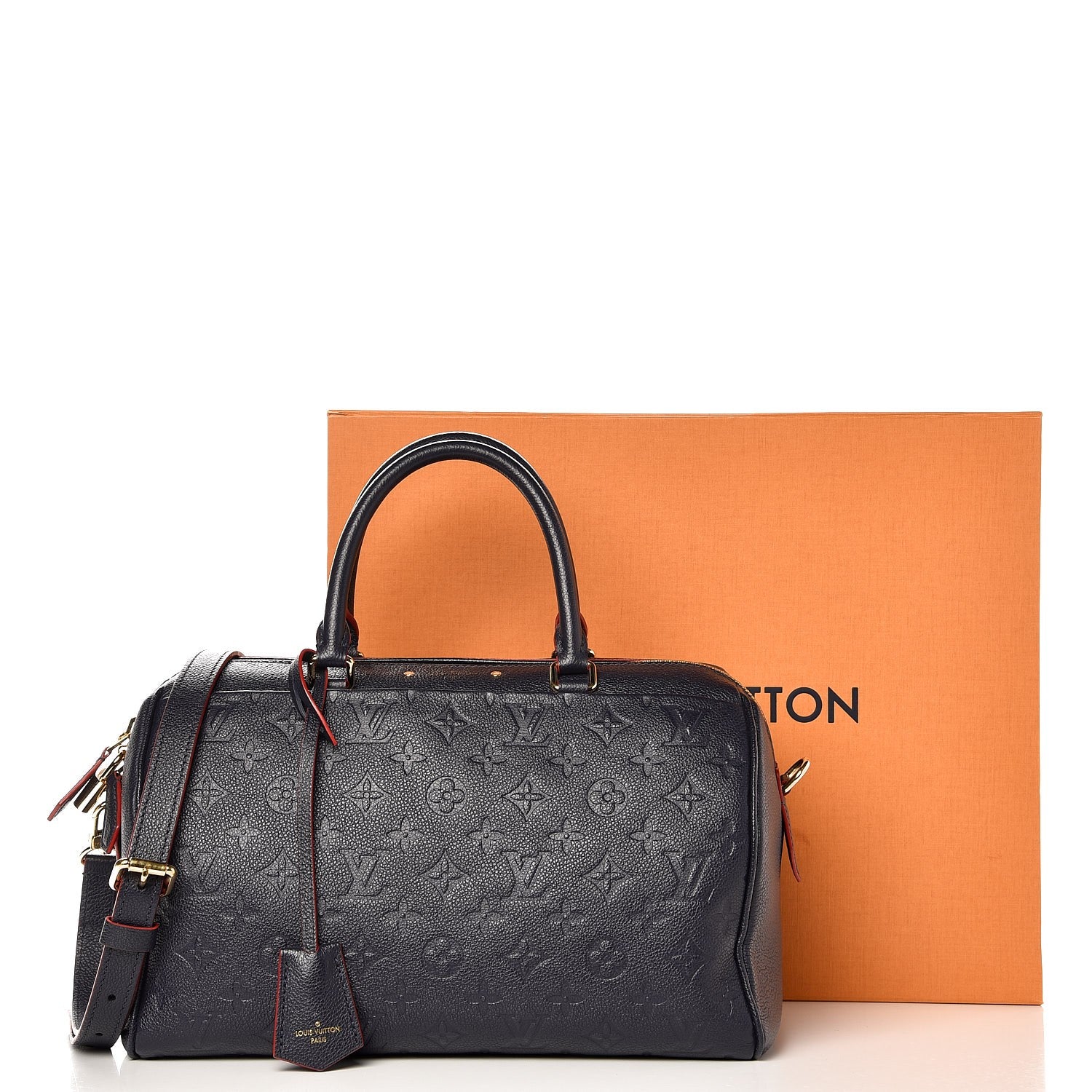Louis Vuitton Empreinte Speedy Bandouliere 30 NM Marine Rouge 11 of 11