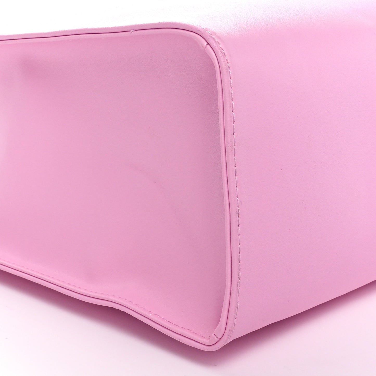 Vegan Leather Medium Shopping Bag Bubblegum