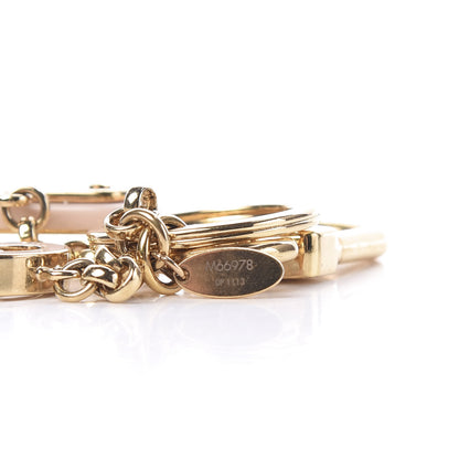 Louis Vuitton Acetate Lock Bag Charm Key Holder Gold 5 of 5