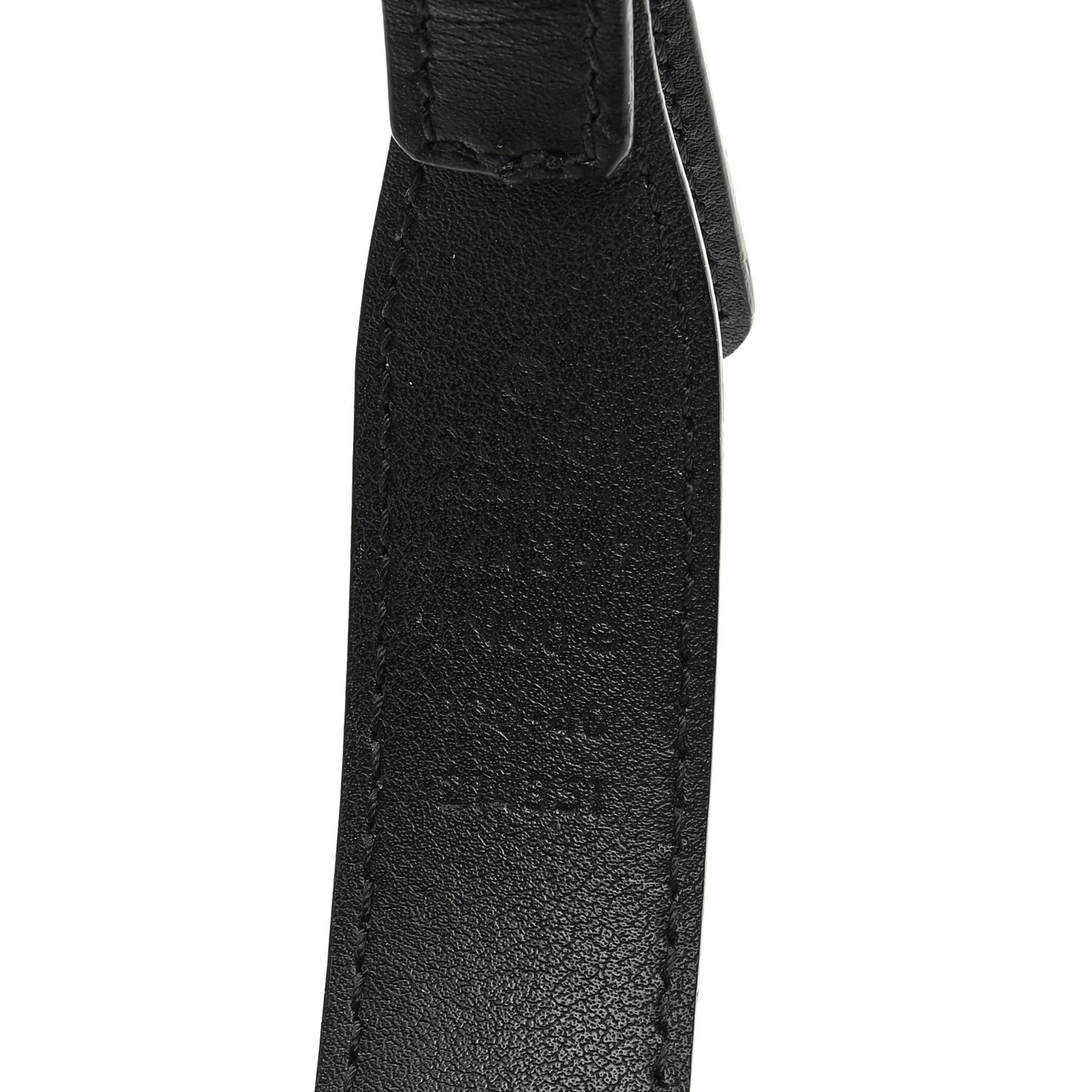 Efesto Leather Womens Horsebit 15/23mm Belt 100 40 Black