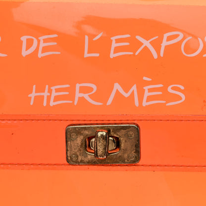 Hermes Vinyl Souvenir De L'Exposition Kelly Orange 6 of 12