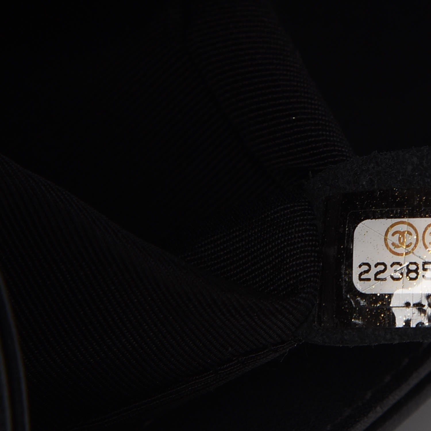 Chanel Calfskin Chevron Quilted Medium Boy Flap Black 7 of 8