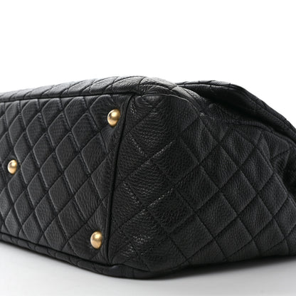 Chanel Calfskin Quilted XXL Travel Flap Bag Black 9 of 9