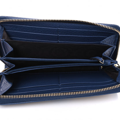 Gucci Monogram Zip Around Wallet Blue 4 of 5