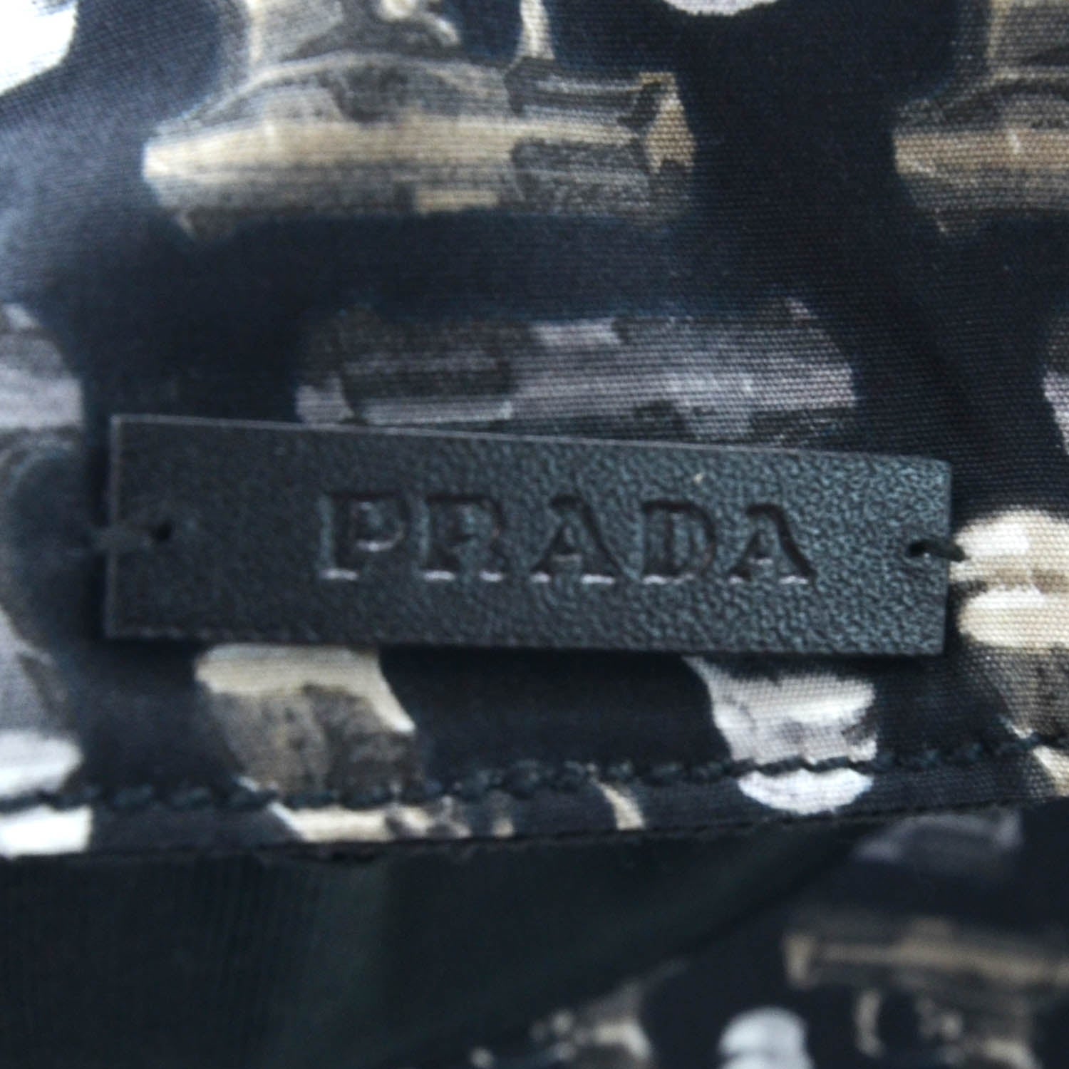 Prada Cotton Leather Gun Cap Large 5 of 8