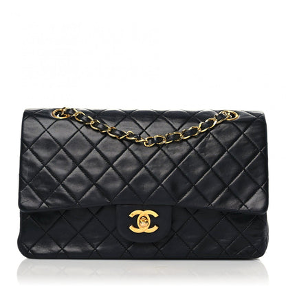Chanel Lambskin Quilted Medium Double Flap Black 1 of 20