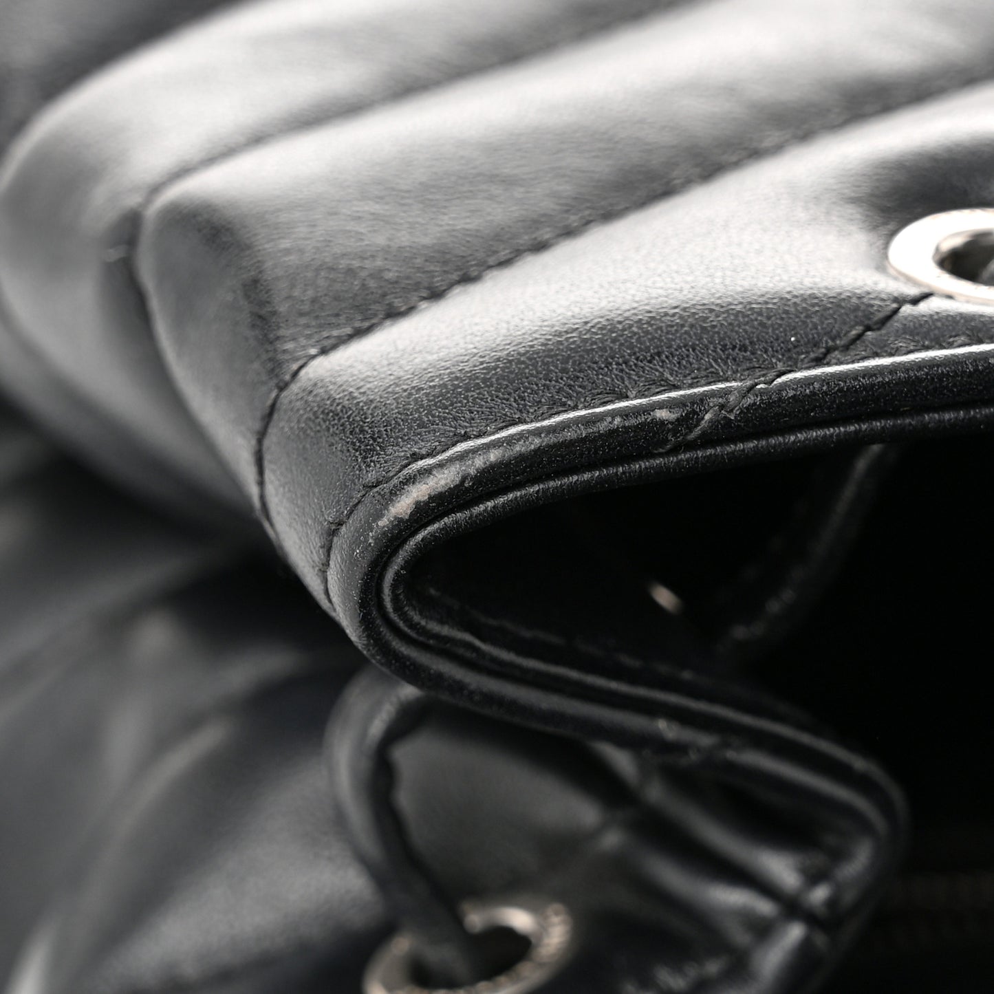 Calfskin Y Quilted Monogram Medium Loulou Backpack Black