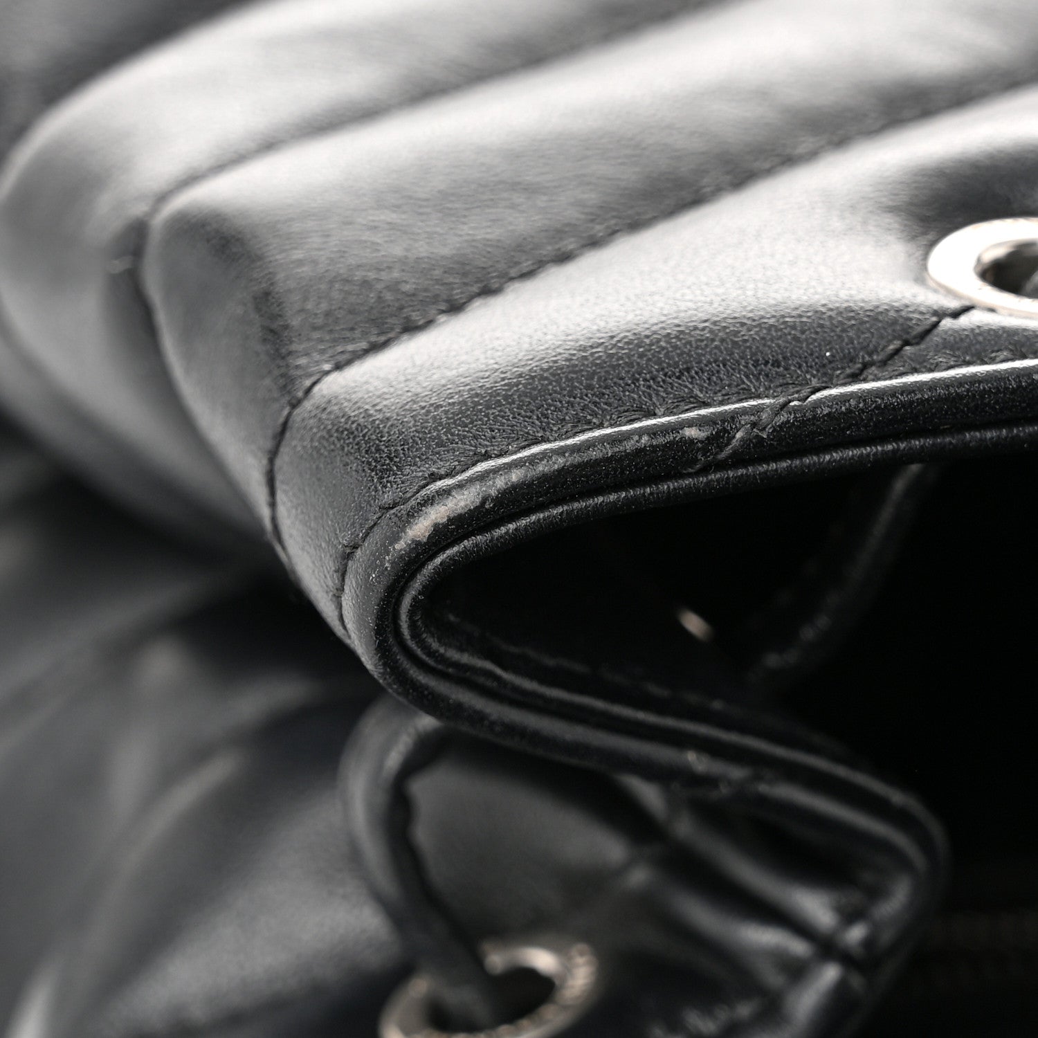 Saint Laurent Calfskin Y Quilted Monogram Medium Loulou Backpack Black 12 of 12