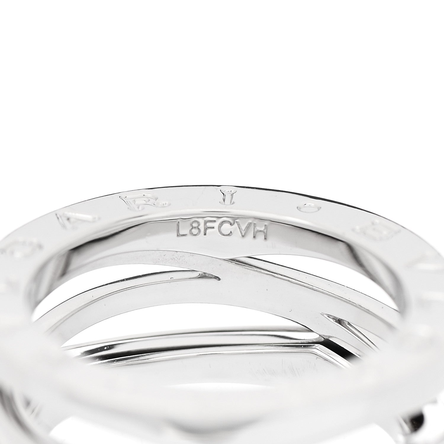 Bulgari 18K White Gold B.Zero1 Legend Three-Band Ring 53 6.25 7 of 7