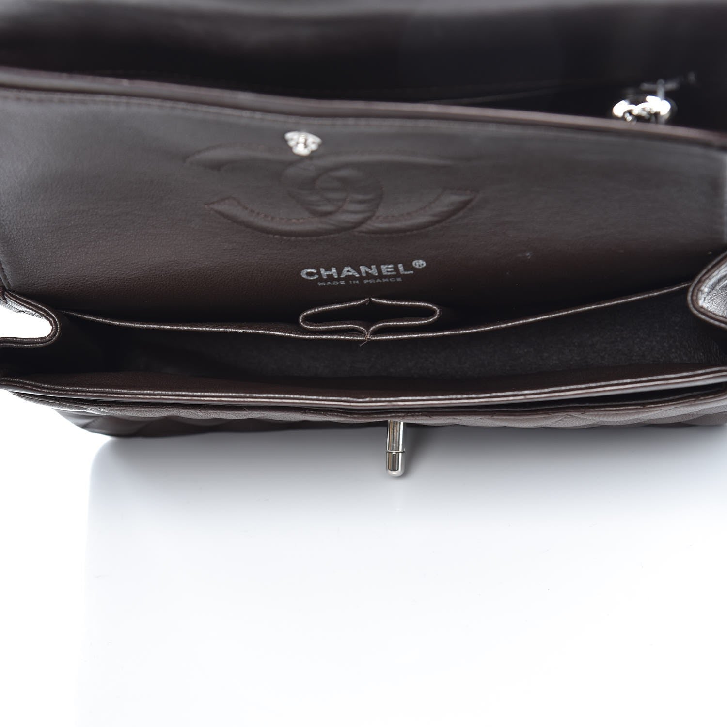 Chanel Lambskin Quilted Medium Double Flap Brown 5 of 11