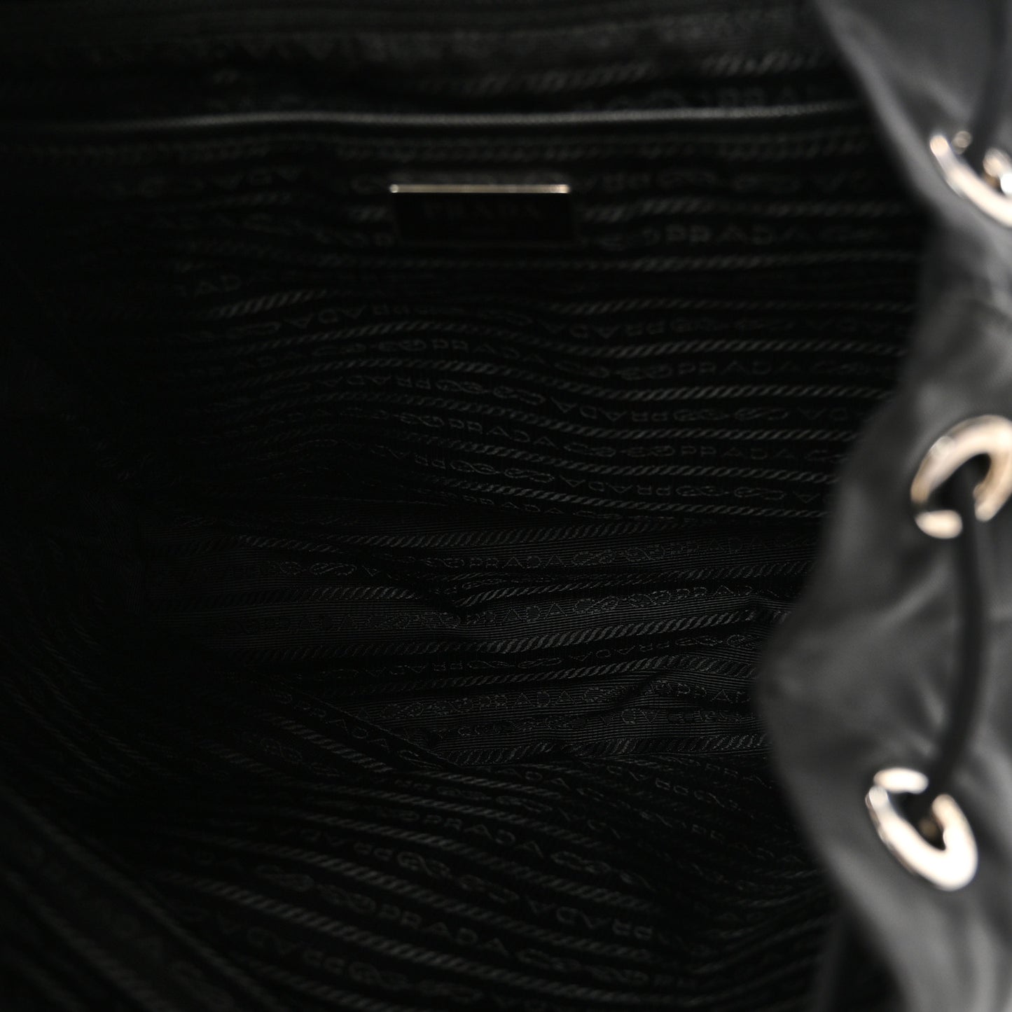 Nylon Vela Medium Backpack Black