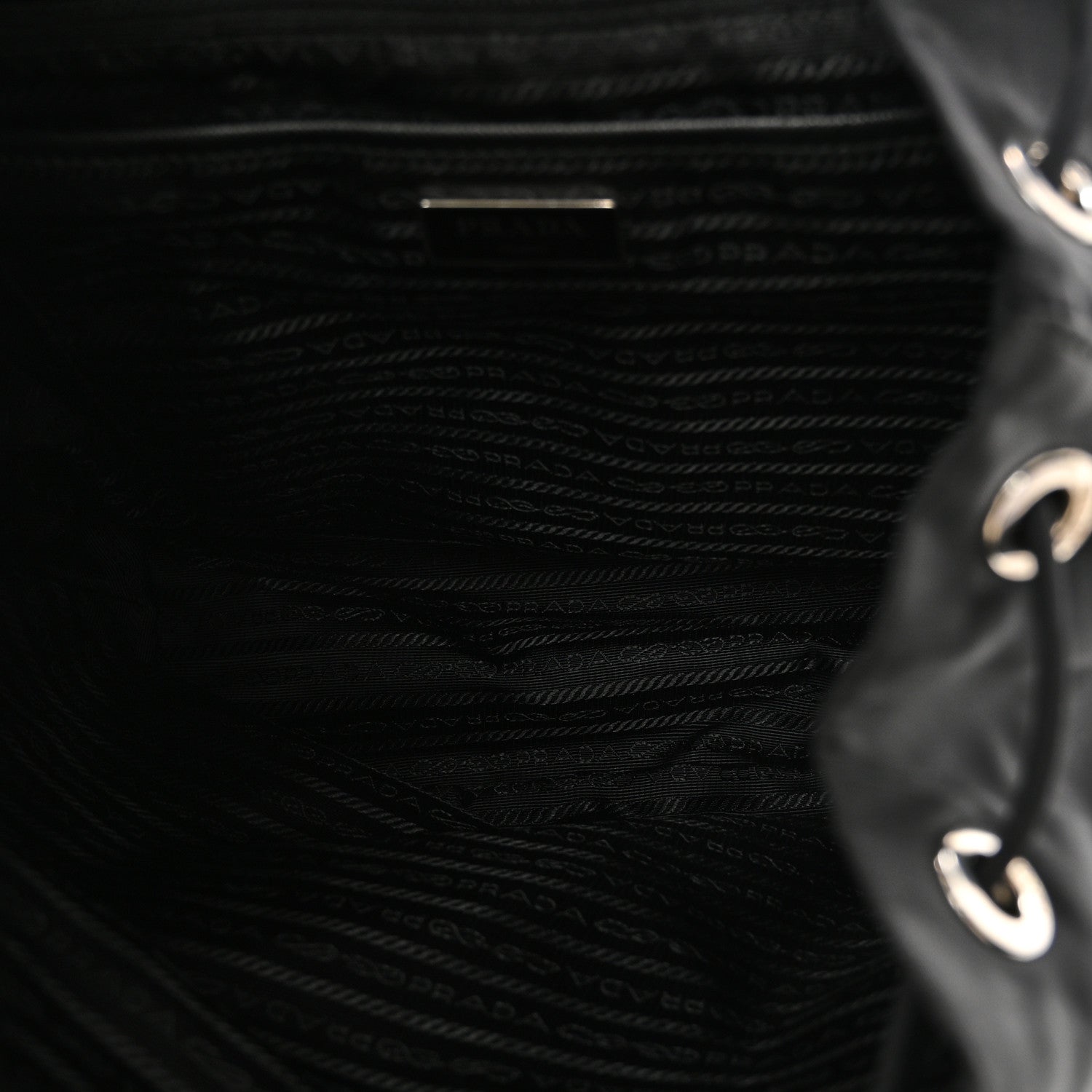 Prada Nylon Vela Medium Backpack Black 5 of 9