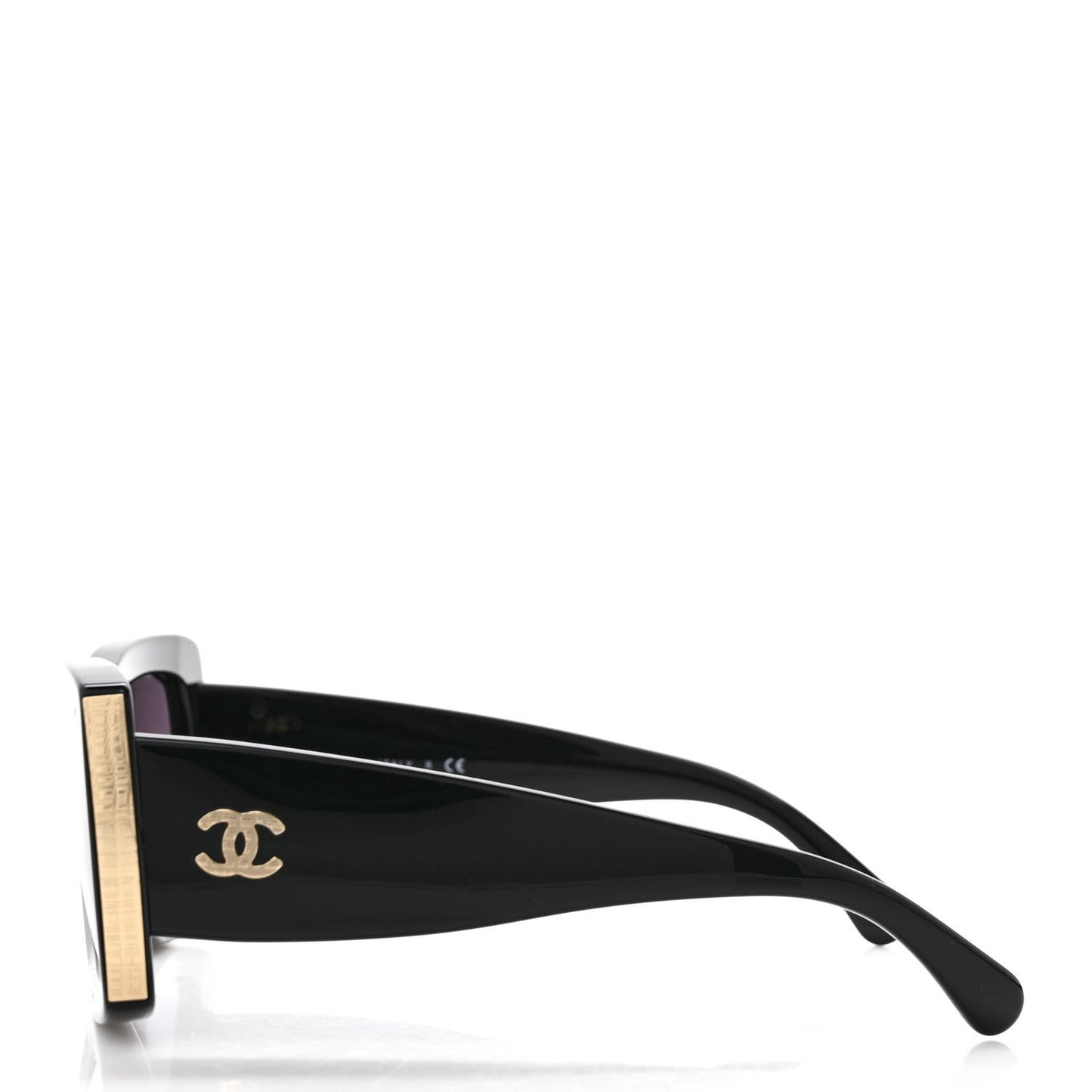 Acetate Rectangle Sunglasses 5435 Black