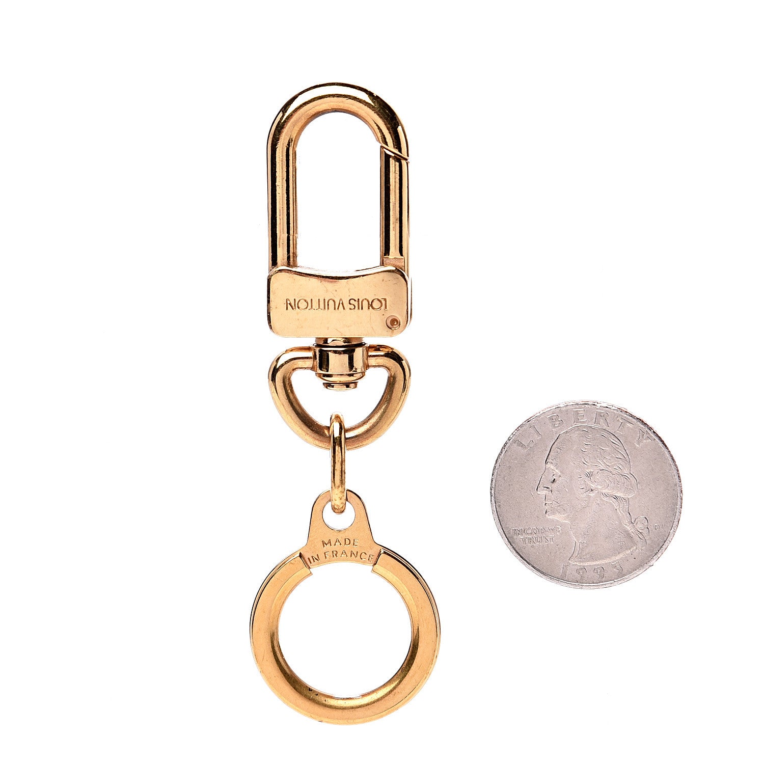 Louis Vuitton Pochette Extender Key Ring Gold 2 of 2