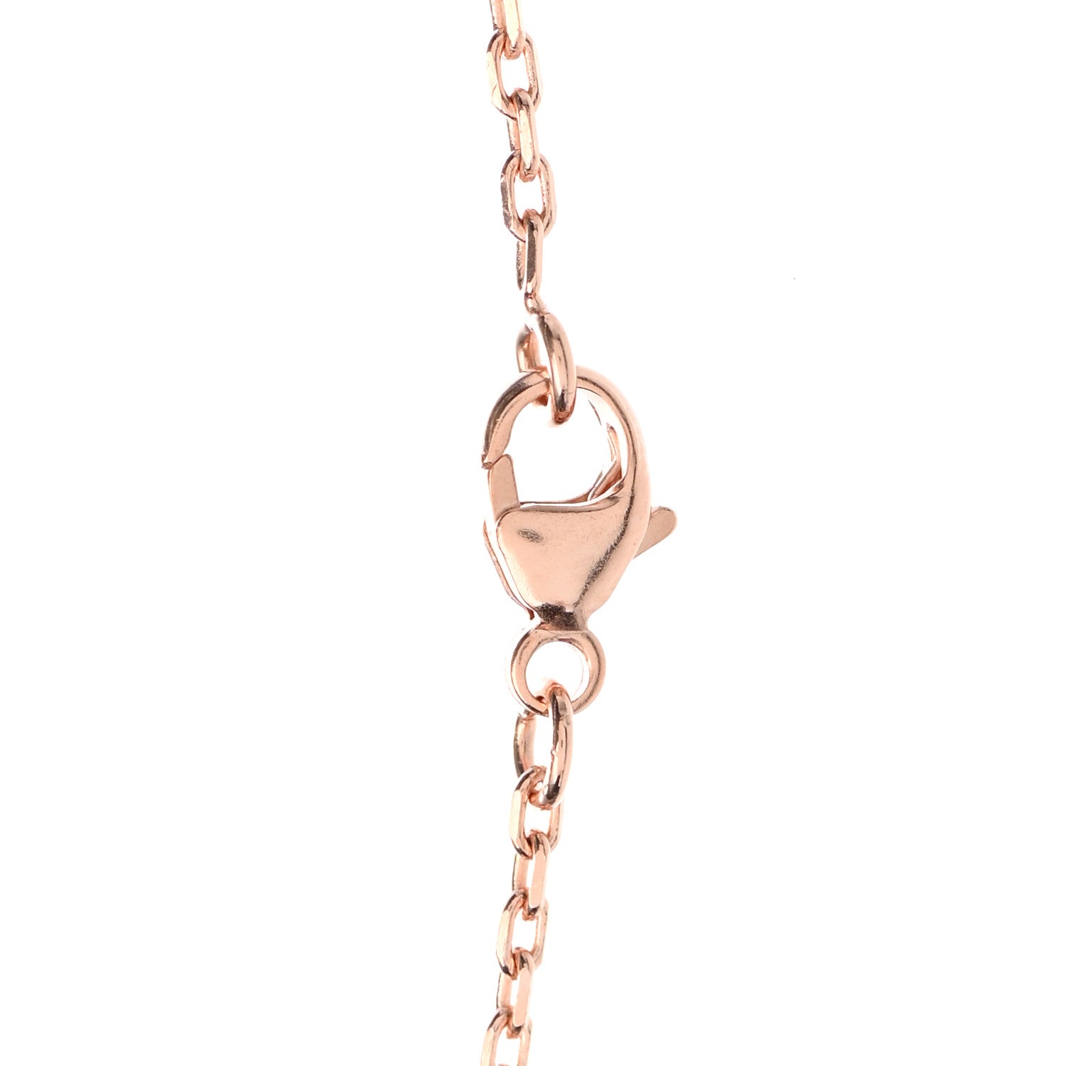 Hermes Lacquered Rose Gold Mini Pop H Pendant Necklace Marron Glace 5 of 5