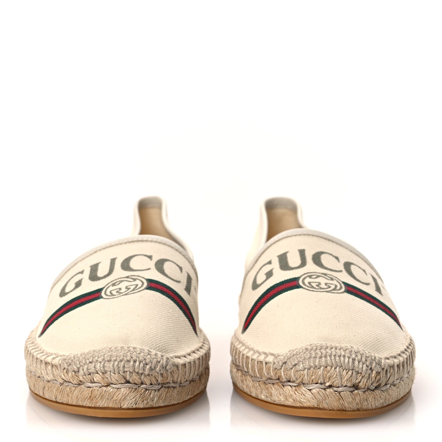 Canvas Logo Espadrilles 39 Greggio White