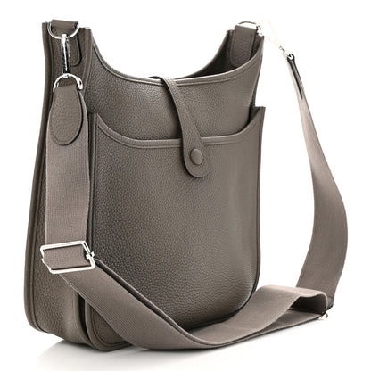 Hermes Taurillon Clemence Evelyne III PM Gris Asphalte 3 of 11