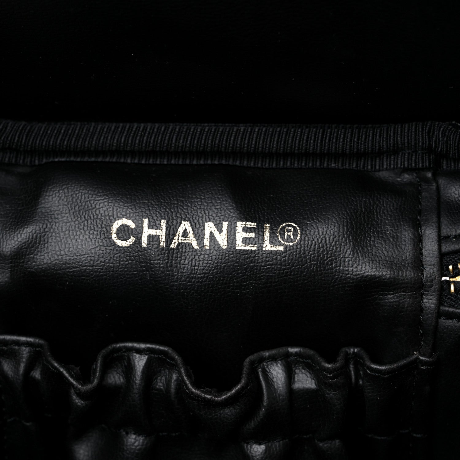Chanel Caviar Vanity Cosmetic Case Black 6 of 10
