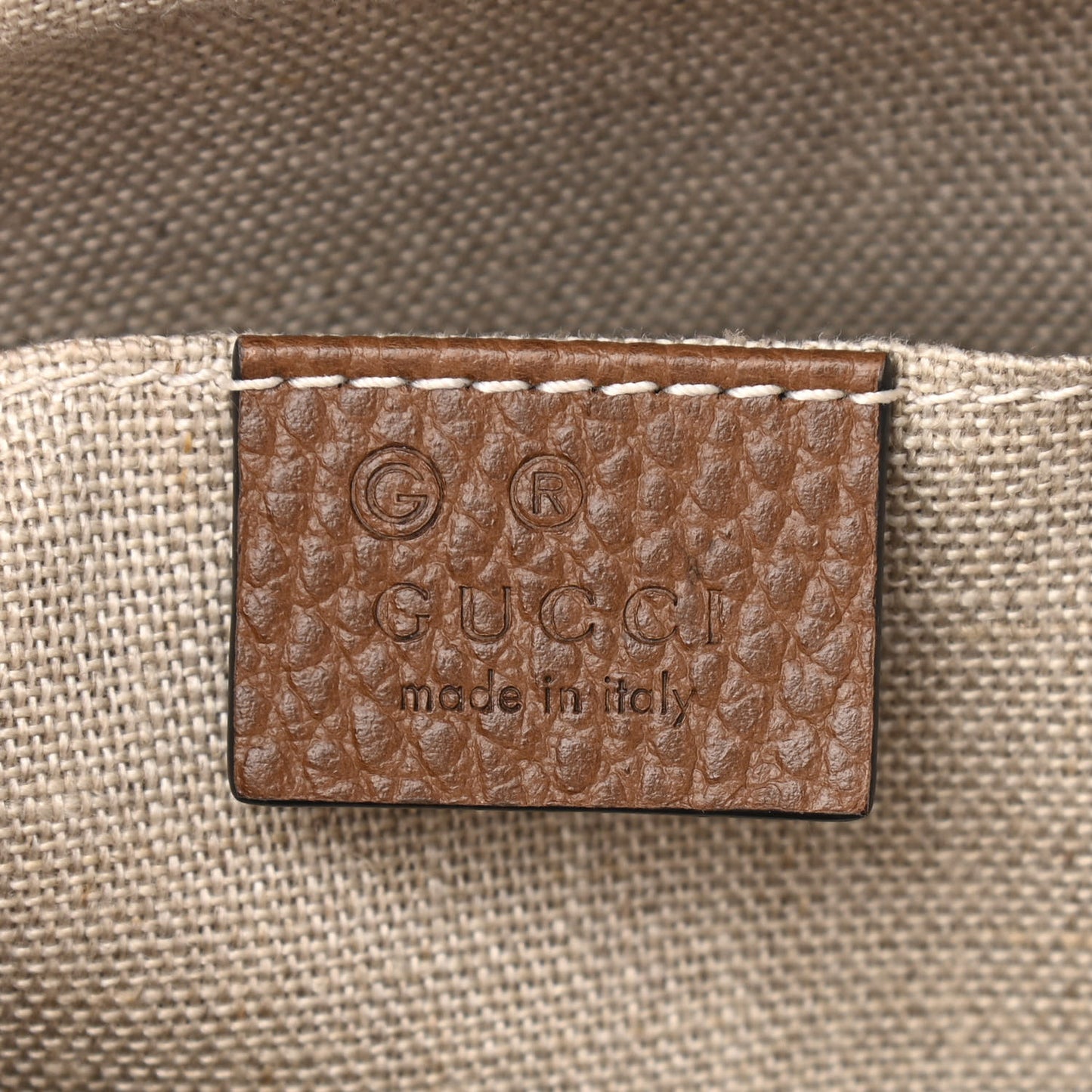 Monogram Mini Bree Messenger Bag Beige Tabacco