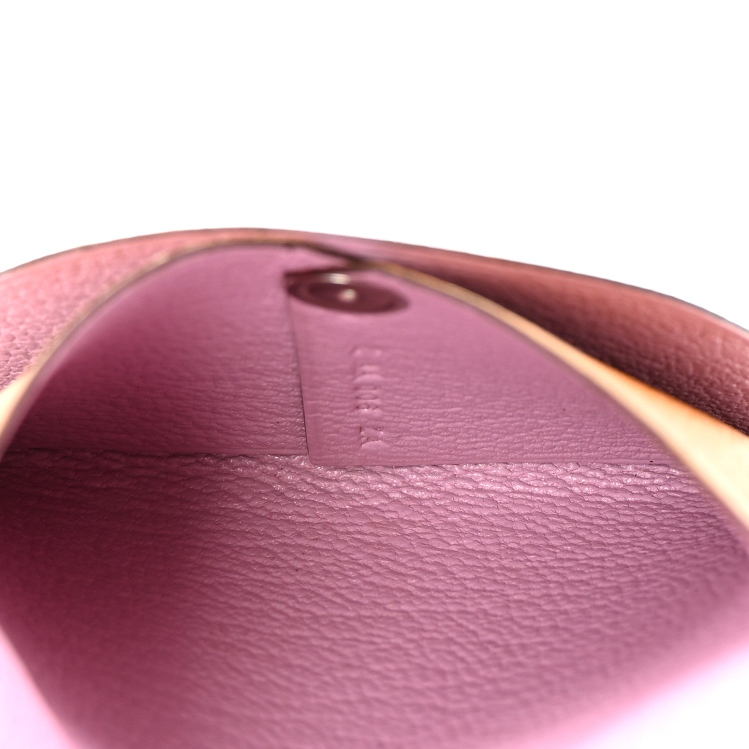 Hermes Chevre Mysore Bastia Verso Coin Purse Caramel Mauve Sylvestre 5 of 7