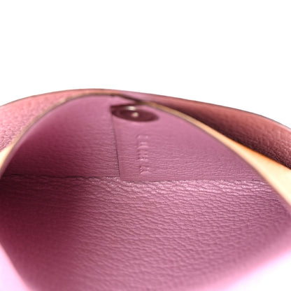Hermes Chevre Mysore Bastia Verso Coin Purse Caramel Mauve Sylvestre 5 of 7