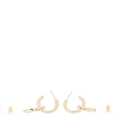 Chanel Metal CC Heart Coco In Love Drop Earrings Gold 3 of 4