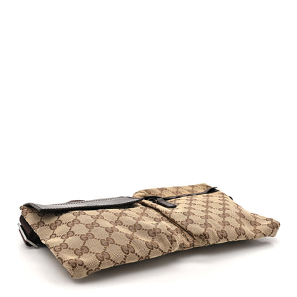Gucci GG Monogram Double Pocket Belt Bag Dark Brown 4 of 13