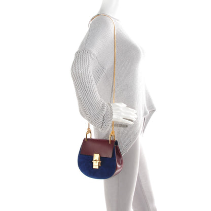Chloe Lambskin Suede Mini Drew Shoulder Bag Dark Velvet 2 of 7