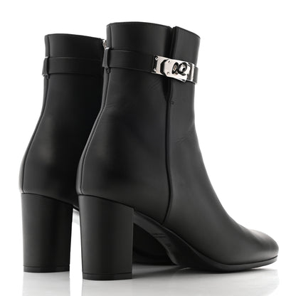 Hermes Calfskin Saint Germain Ankle Boots 38.5 Black 4 of 12