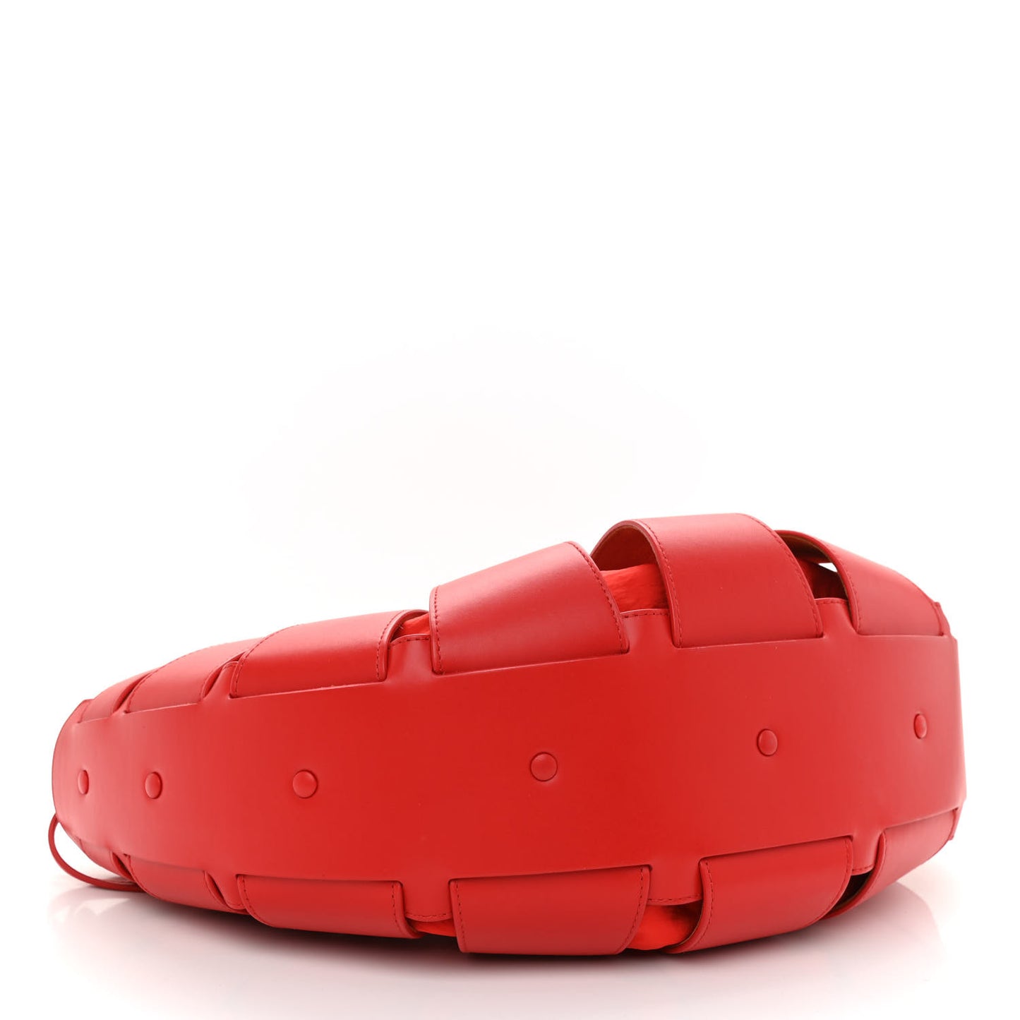 French Calfskin Shell Bag Chili Tomato