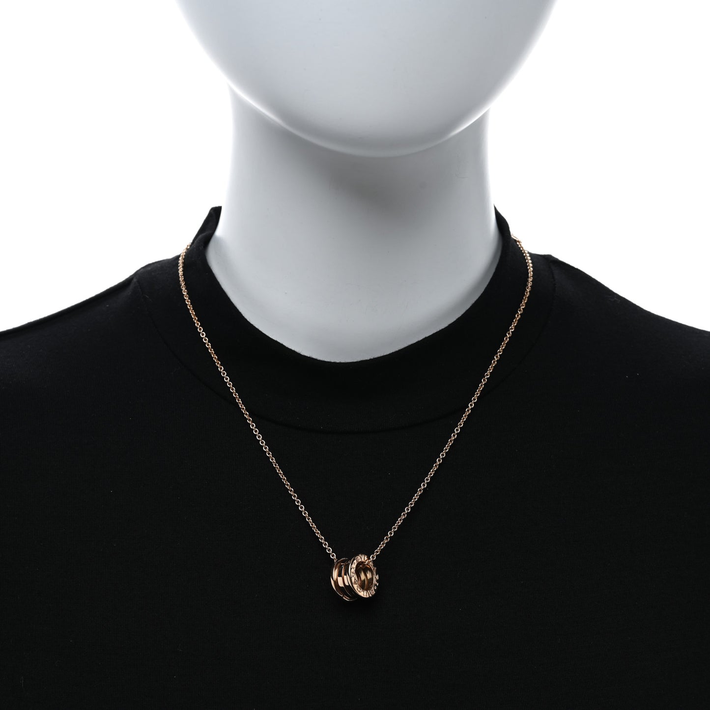 18K Rose Gold B.Zero1 Pendant Necklace