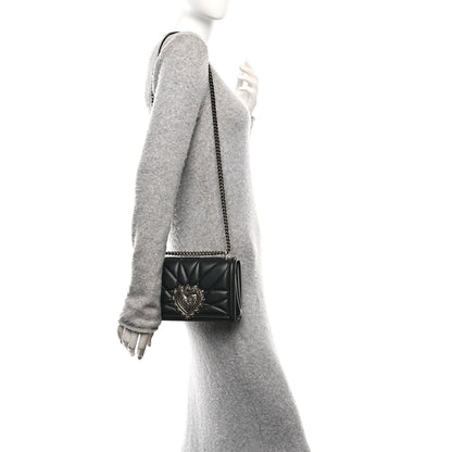 Dolce & Gabbana Nappa Medium Devotion Crossbody Bag Black 2 of 9