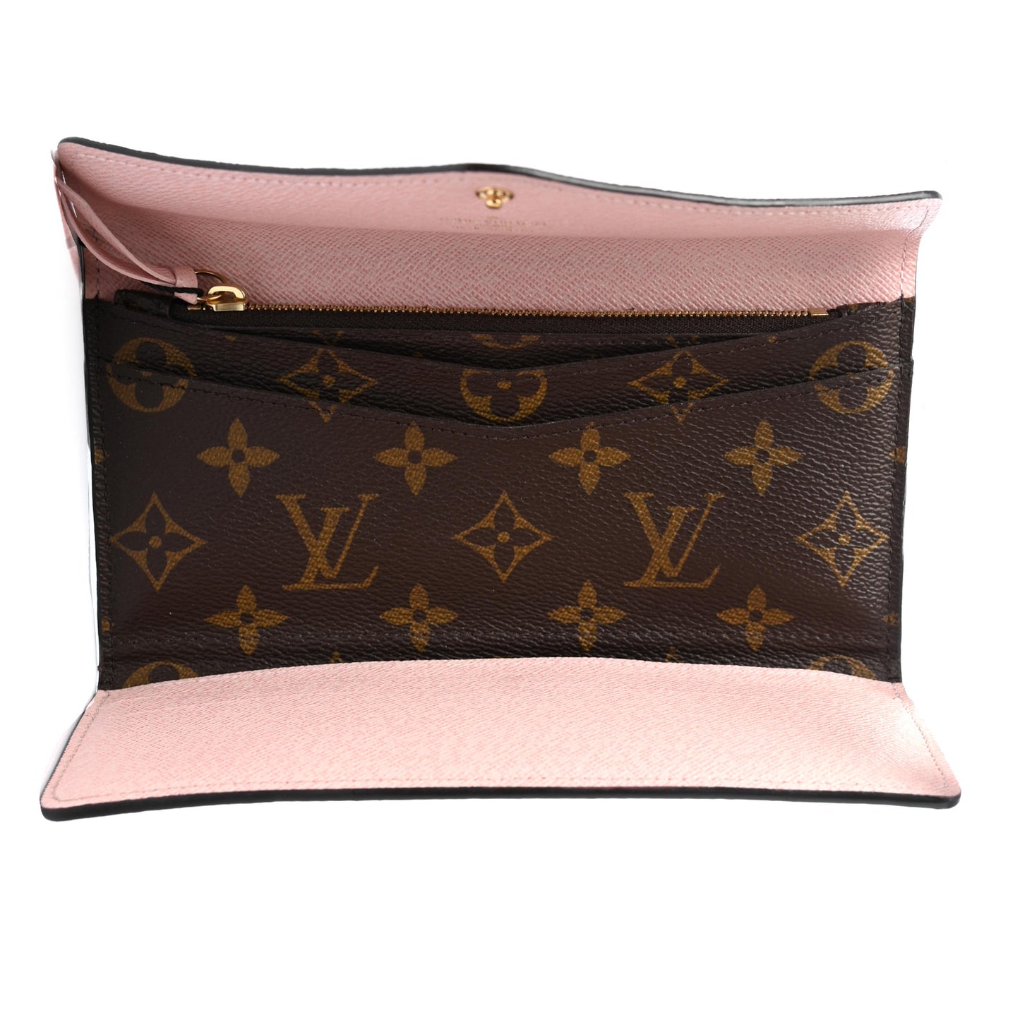 Monogram Josephine Wallet Rose Ballerine