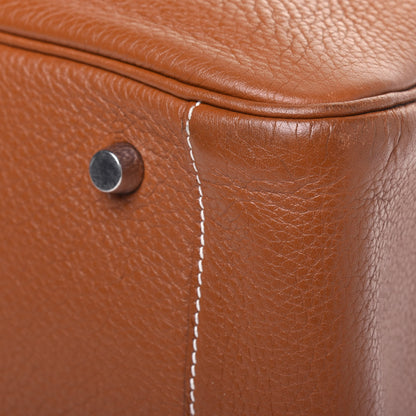 Hermes Taurillon Clemence Lindy 30 Gold 15 of 17