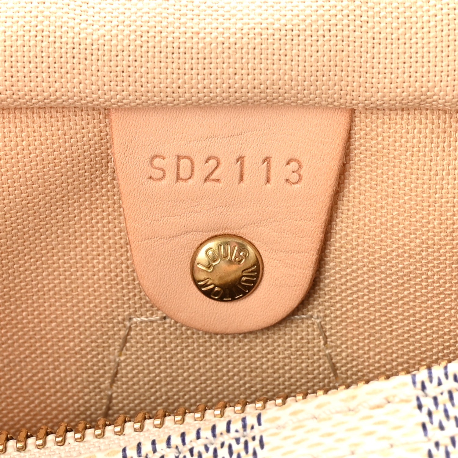 Louis Vuitton Damier Azur Speedy 30 6 of 10