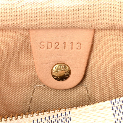 Louis Vuitton Damier Azur Speedy 30 6 of 10