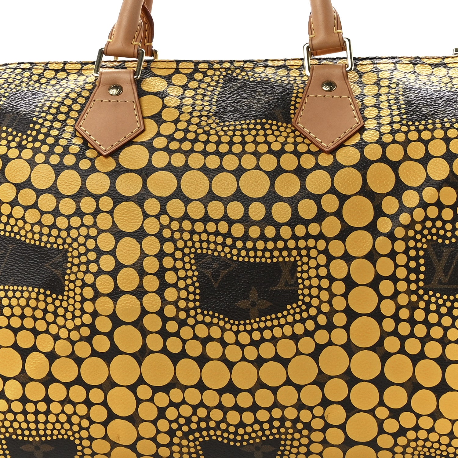 Louis Vuitton Monogram Kusama Town Speedy 30 Yellow 7 of 10