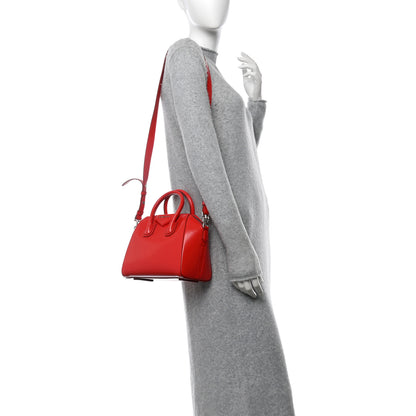 Givenchy Shiny Lord Calfskin Mini Antigona Red 2 of 10