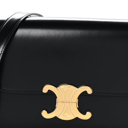 Celine Shiny Calfskin Small Triomphe Black 12 of 17