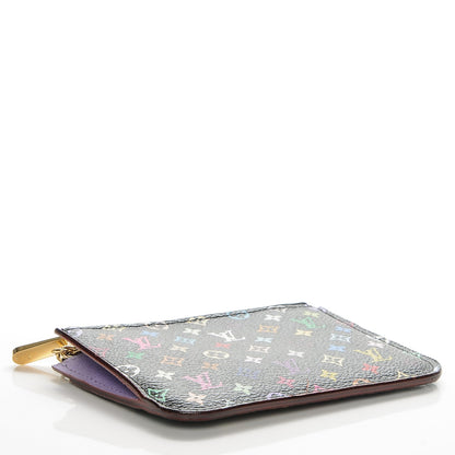 Louis Vuitton Monogram Multicolor Key Pouch Black Violet 4 of 6