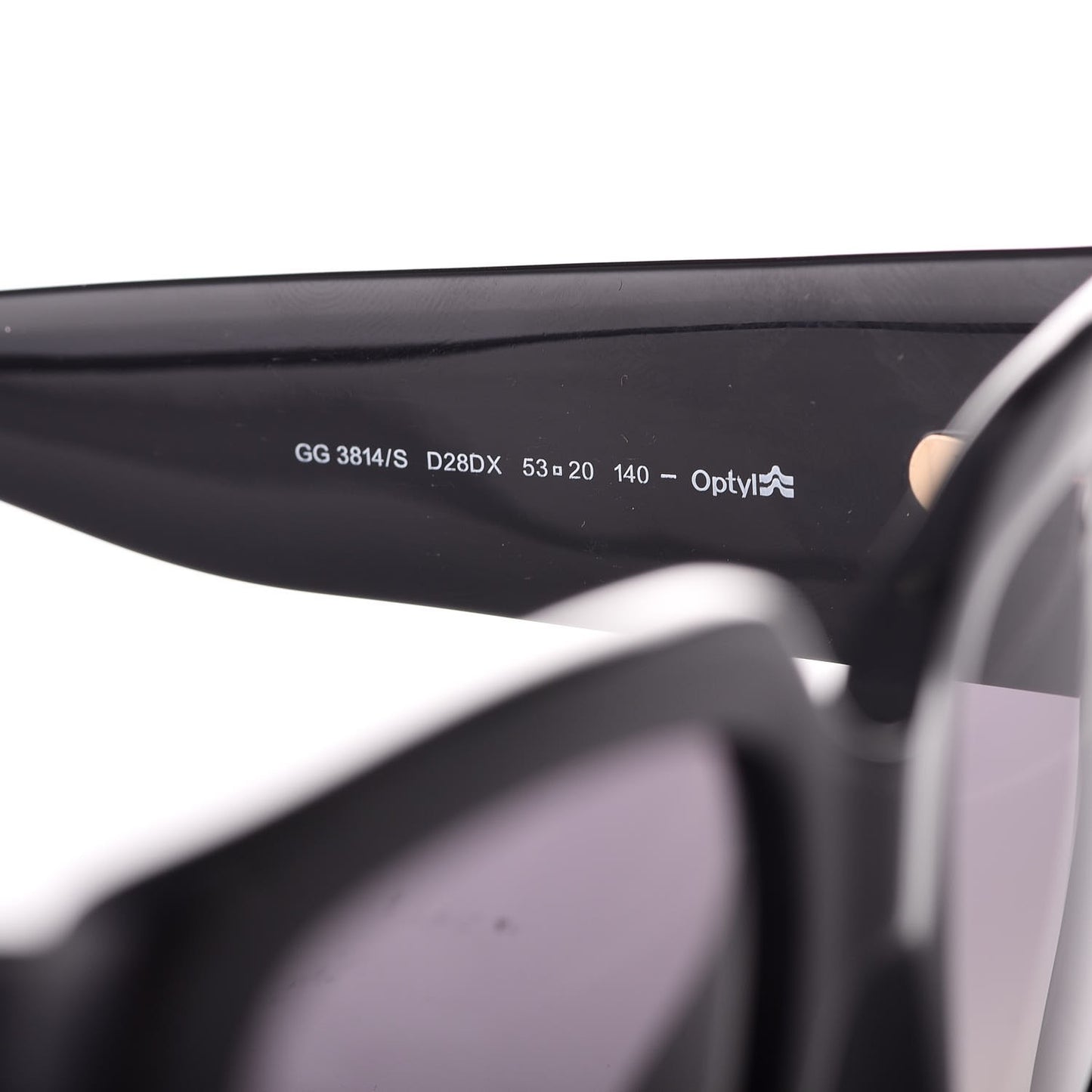 Acetate Square Frame Sunglasses GG3814/S Black