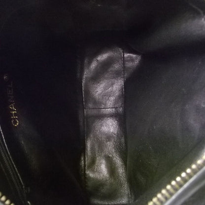 Chanel Vintage Quilted Leather Tassel Camera Case Black 10 of 10